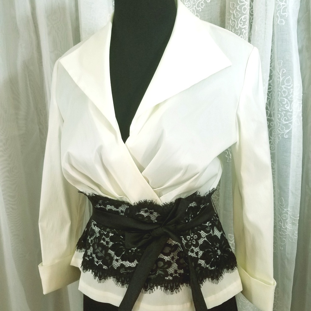 Sexy and Dressy Laced Waist Blouse